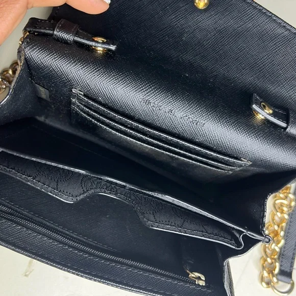 Michael Kors Black Leather Crossbody Bag - Picture 7 of 7